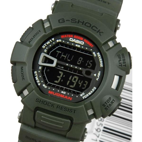 腕時計 メンズ Gショック 9000型 クォーツ ケース幅45mm マッドマン ポリウレタンベルト カーキ/ブラック色 G-SHOCK 111NG90003｜ginlux-don｜03