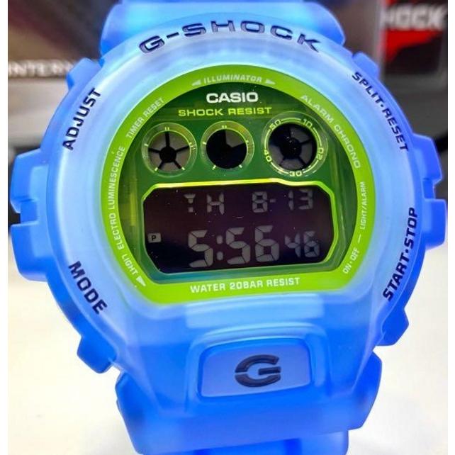 人気特価激安 Gショック メンズ 腕時計 6900型 111QDW6900LS2 G-SHOCK ブルー/ライトグリーン色 ポリウレタンベルト  ケース幅50mm クォーツ 腕時計 - www.napsa.co.zm