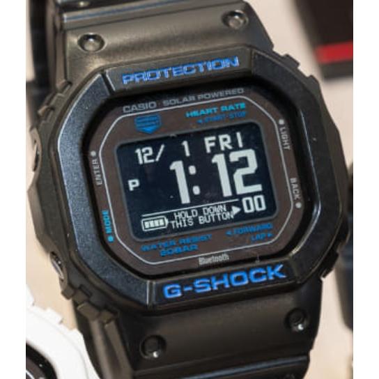スマートウォッチ メンズ Gショック 5600型 充電式 ケース幅45mm スピードモデル ポリウレタンベルト ブラック/ブラック色 G-SHOCK 111QDWH56001A2_2