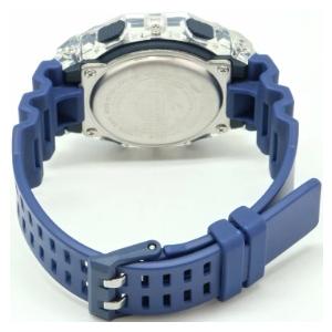 スマートウォッチ メンズ Gショック 100型 クォーツ ケース幅45mm Gライド ポリウレタンベルト クリア/ブラック色 G-SHOCK 111QGBX100S2_1