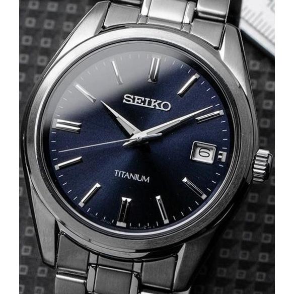 腕時計 メンズ セイコー クォーツ ケース幅40mm ネオクラシック チタンベルト シルバー/ネイビー色 SEIKO 1211UR373P1｜ginlux-don｜03