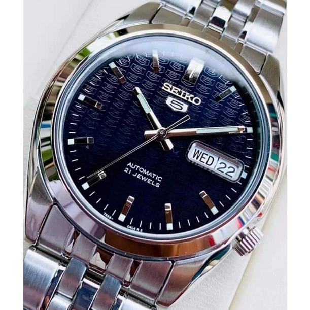 SEIKO5 セイコー 腕時計 自動巻き ネイビー Seiko 5 腕時計 メンズ セイコー5ベース オートマチック ケース