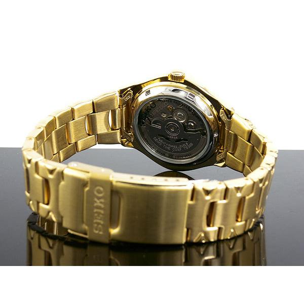 腕時計 メンズ セイコー5スポーツ オートマチック ケース幅40mm 日本製 ステンレスベルト ゴールド/ゴールド色 SEIKO5 SPORTS 1216NZ450J1｜ginlux-don｜02