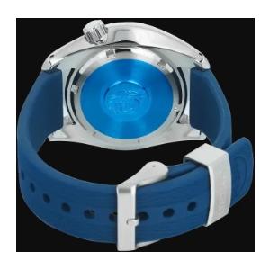 腕時計 メンズ セイコー オートマチック ケース幅45mm プロスペックス ダイバーズ 日本製 ポリウレタンベルト シルバー/ネイビー色 SEIKO 1219PB543J1の画像