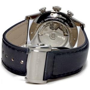 腕時計 メンズ ハミルトン オートマチック ケース幅40mm スピリットオブリバティ クロノグラフ 革ベルト シルバー/シルバー/ブラック色 HAMILTON 161932416781｜ginlux-don｜02