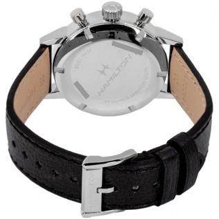 腕時計 メンズ ハミルトン 手巻き式 ケース幅40mm イントラマティック クロノグラフ 革ベルト シルバー/アイボリー/ブラック色 HAMILTON 161938429710｜ginlux-don｜02