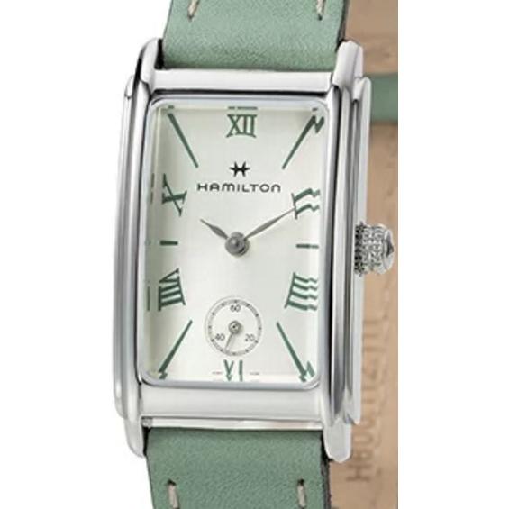 本物 HAMILTON アードモア スクエア 6266 レディース スモセコ
