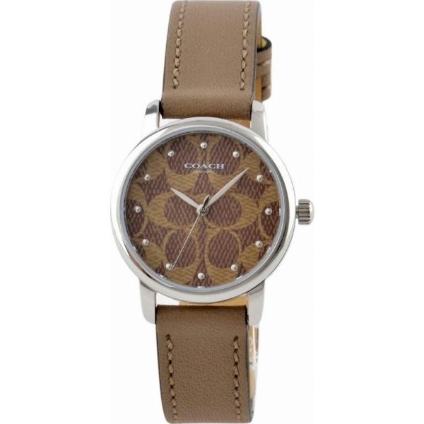 はこぽす対応商品 クォーツ コーチ レディース 腕時計 クラシックシグネチャー L コーチ 腕時計 銀ラグの ケース幅30mm 1c Coach シルバー ブラウン ブラウン色 革ベルト クラシックシグネチャー レディース腕時計 Services Luthercare Com