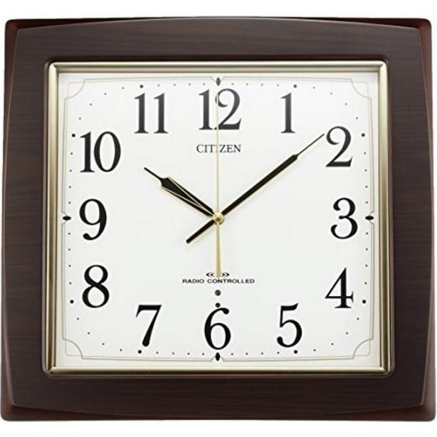 CITIZEN 掛時計 シチズン 326×346×53mm 木製 ネムリーナ 電波 CITIZEN 掛時計 シチズン 326×346×53mm 木製 ネムリーナ 電波