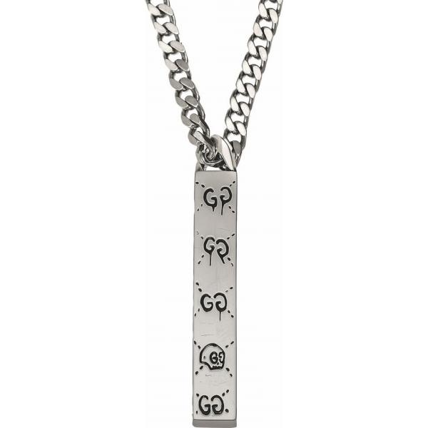 国内配送 プレートトップ トップ幅0 7cm グッチ メンズ ペンダント プレートトップ M ペンダント グッチ アクセ 銀ラグの 四角形 j Gucci シルバー925 メンズアクセサリー