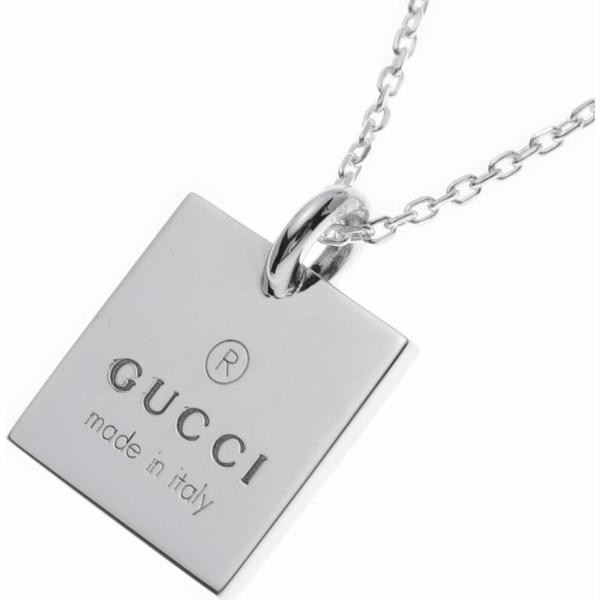 GUCCI（グッチ） ペンダント レディース トップ幅1.8cm プレートトップ