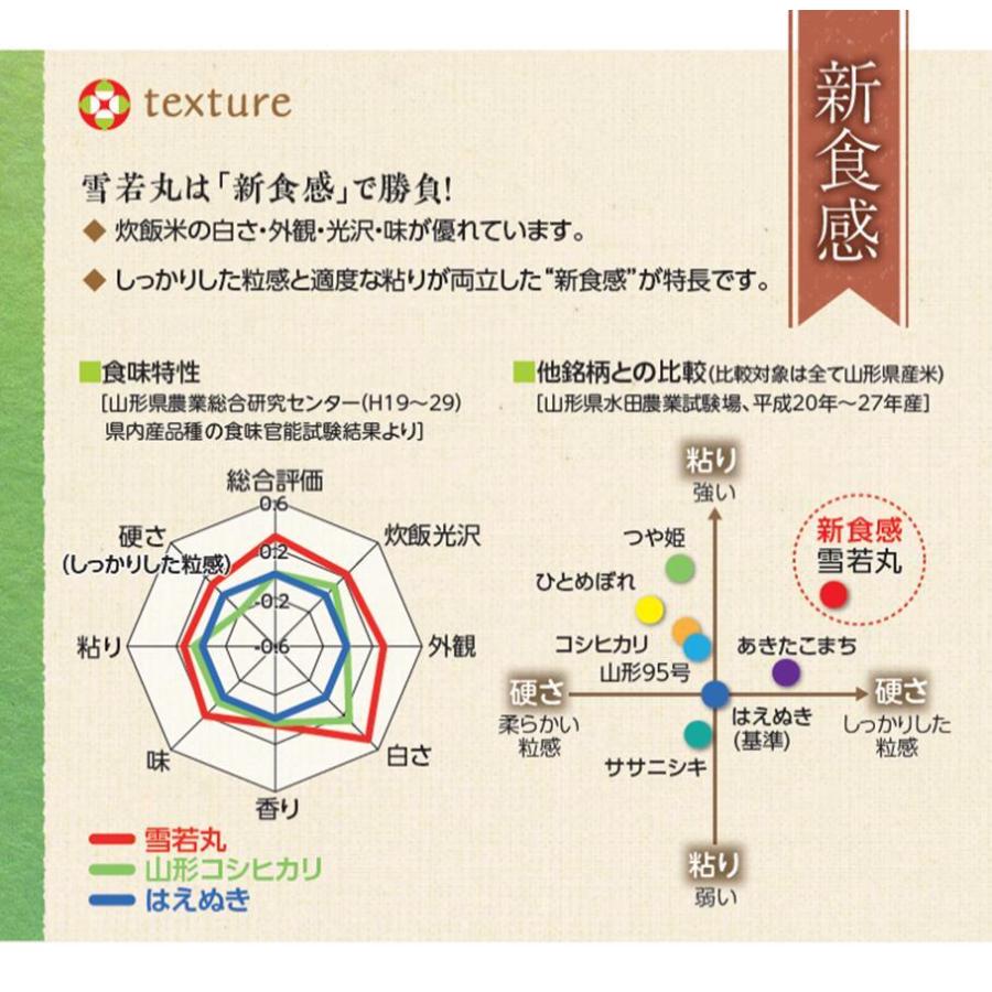 雪若丸 10kg 山形県産 令和7年 送料無料 一宮精米 米 お米 5kg×2本 単一原料米 特A米_4