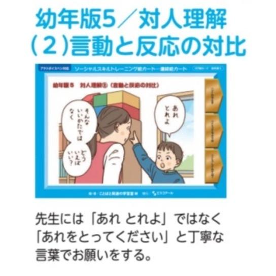 【値下げ中】未就学児向けSST絵カードセット【-12.22】 ソーシャルスキルトレーニング絵カード【連続絵カード】幼年版