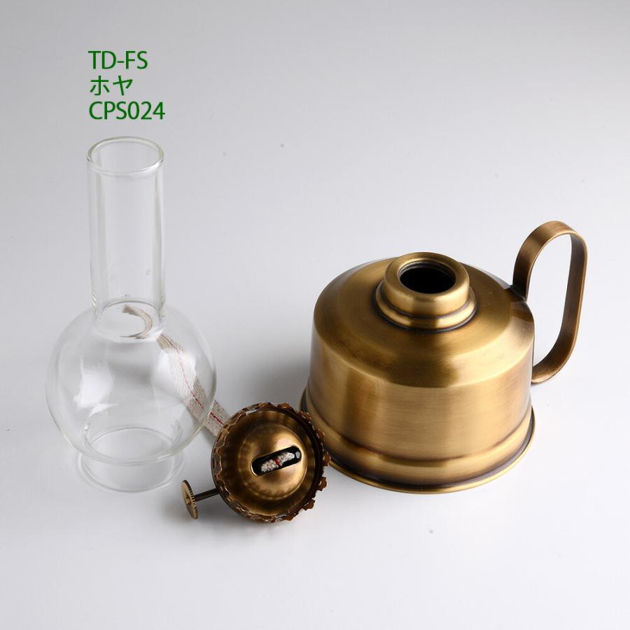 真鍮製 テーブル オイルランプ (アンティーク 茶色 濃い色 黒