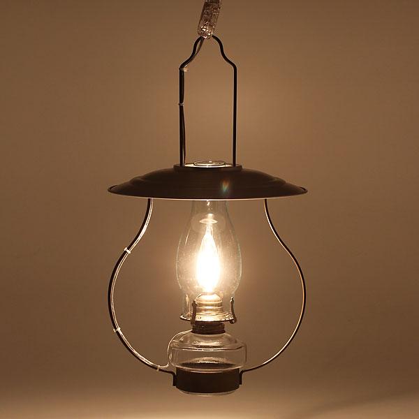 民芸調雑貨山小屋風吊りランプ LED 4W (40W相当) シルバーカサ 選べる