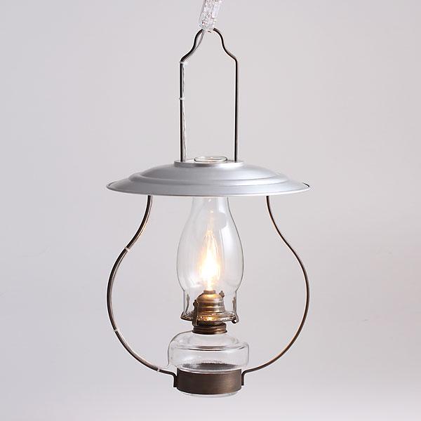 民芸調雑貨山小屋風吊りランプ LED 4W (40W相当) シルバーカサ 選べる