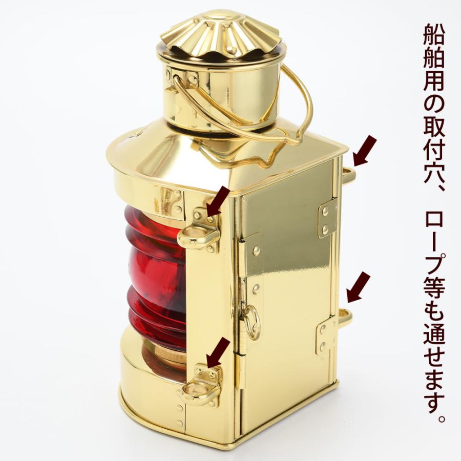 8412 棒芯 1本 (5.5mm芯1本付)バイカラ-ライトS 小(オランダ製) デンハ-ロッテルダム 両色灯 BICOLOR LIGHT 4" 真鍮 船舶燈オイルランプ ランタン DEL8412_11