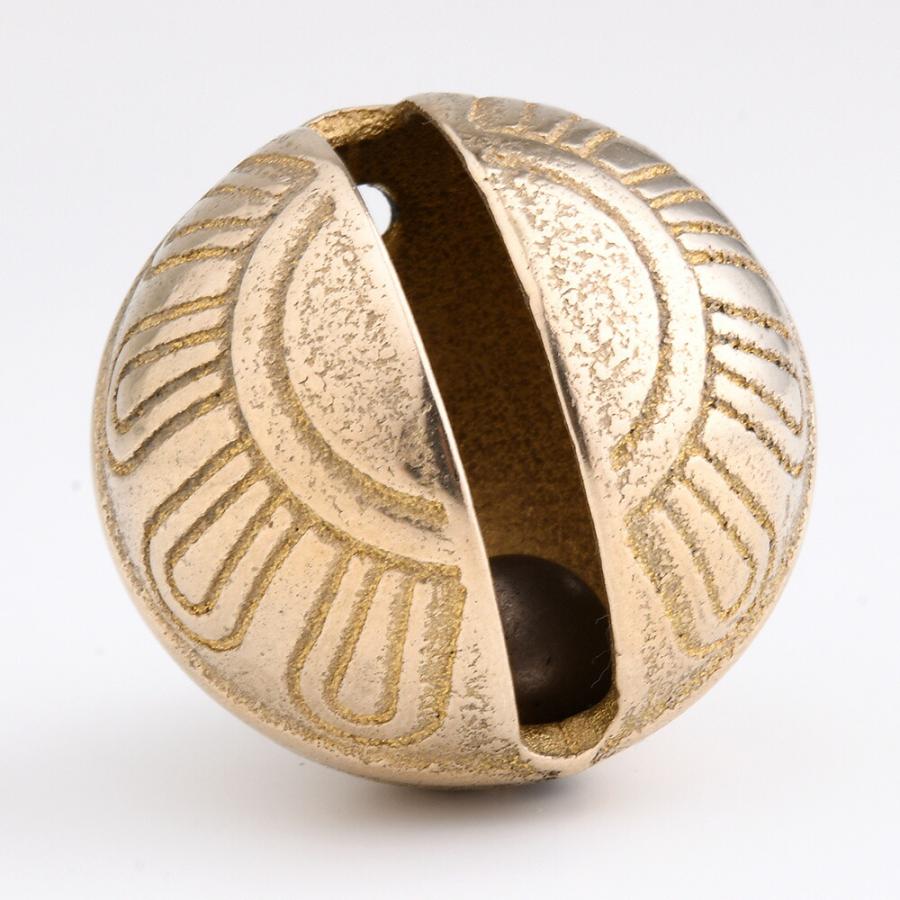 真鍮製 大型鈴 ベル 熊よけ 鐘 犬猫動物 スズ 鈴 カウベル 金色