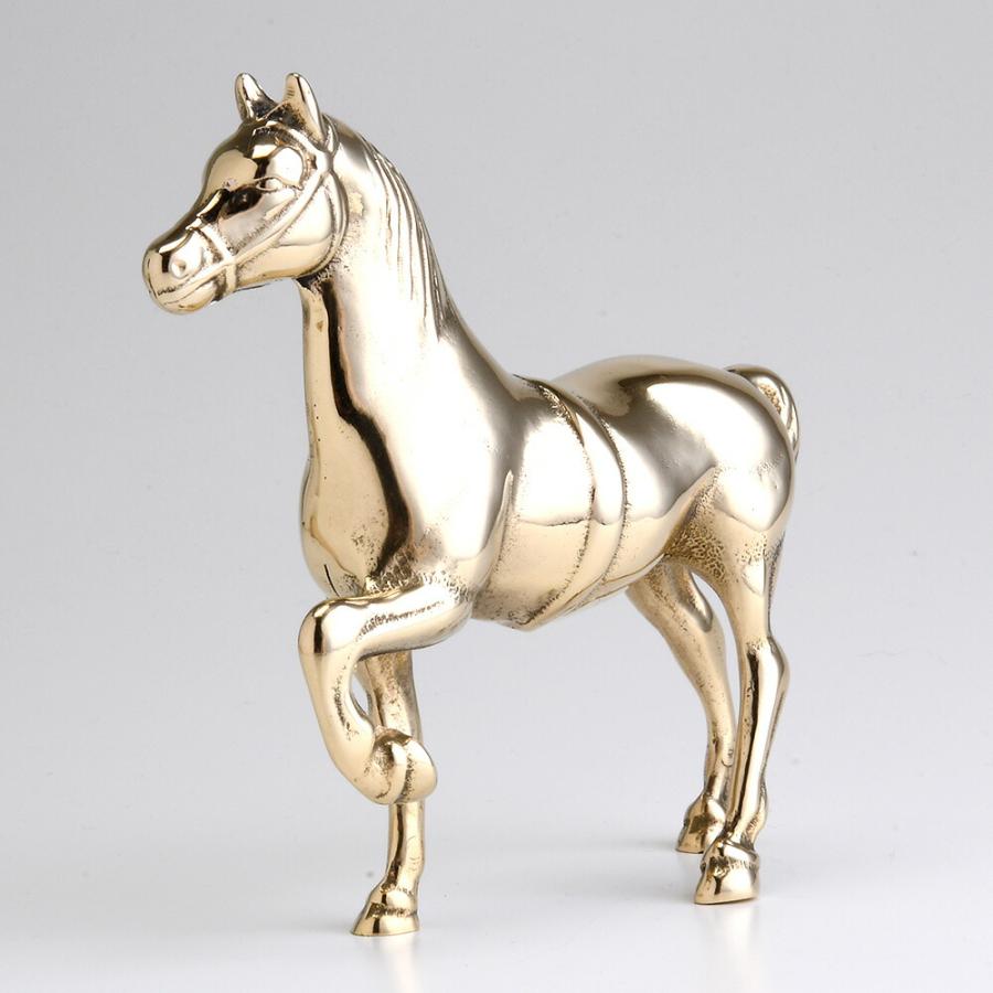 イタリア製 真鍮 馬 ブロンズ 置物 ホース 競馬 HORSE PONY STALLION