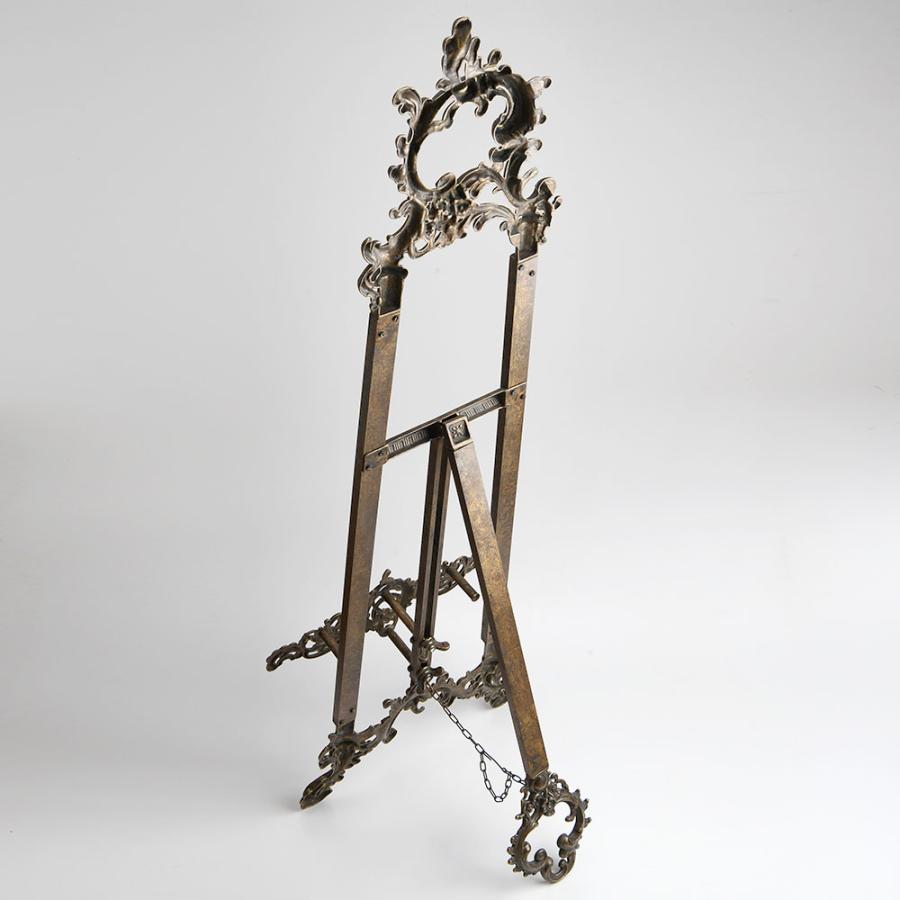 ヴィンテージ　大型イーデル　真鍮　イタリア製 イタリア製真鍮雑貨 大型イーゼル メニューたて スタンドボード看板