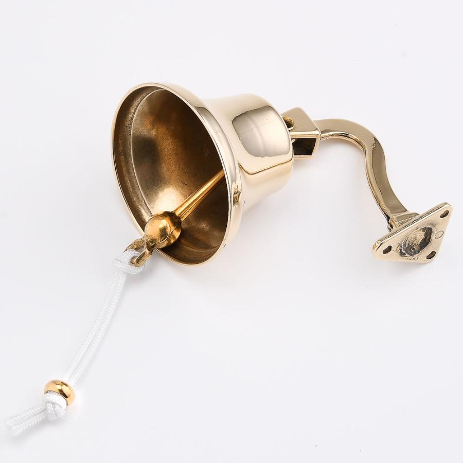 ベル アーム 付 S (金属製玄関ベル 紐で鳴らします) 真鍮製品