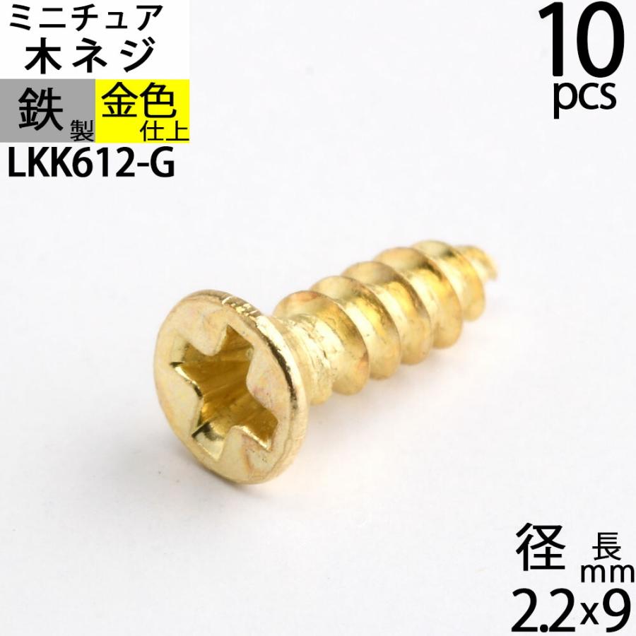 10個 皿頭小型木ネジ スクリュー マイクロタッピングネジ クラフト 小