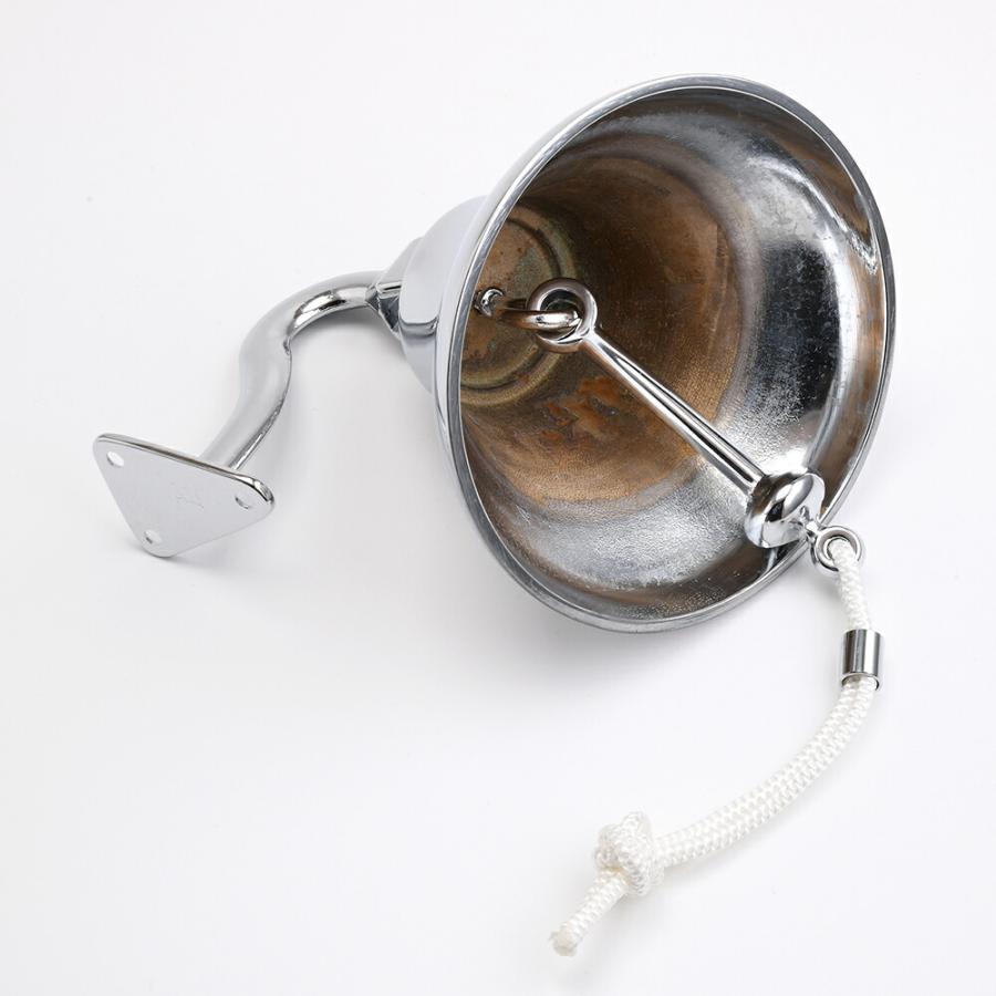 イタリア製 真鍮 シップベル銀色 クロームメッキ 号鐘 SHIPBELL 呼び鈴