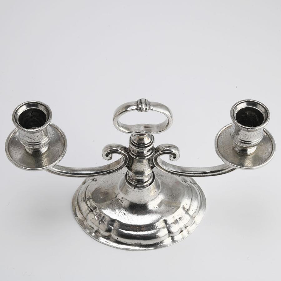 燭台 錫製品 ローソク立て キャンドルフォルダー(ハンドル付き