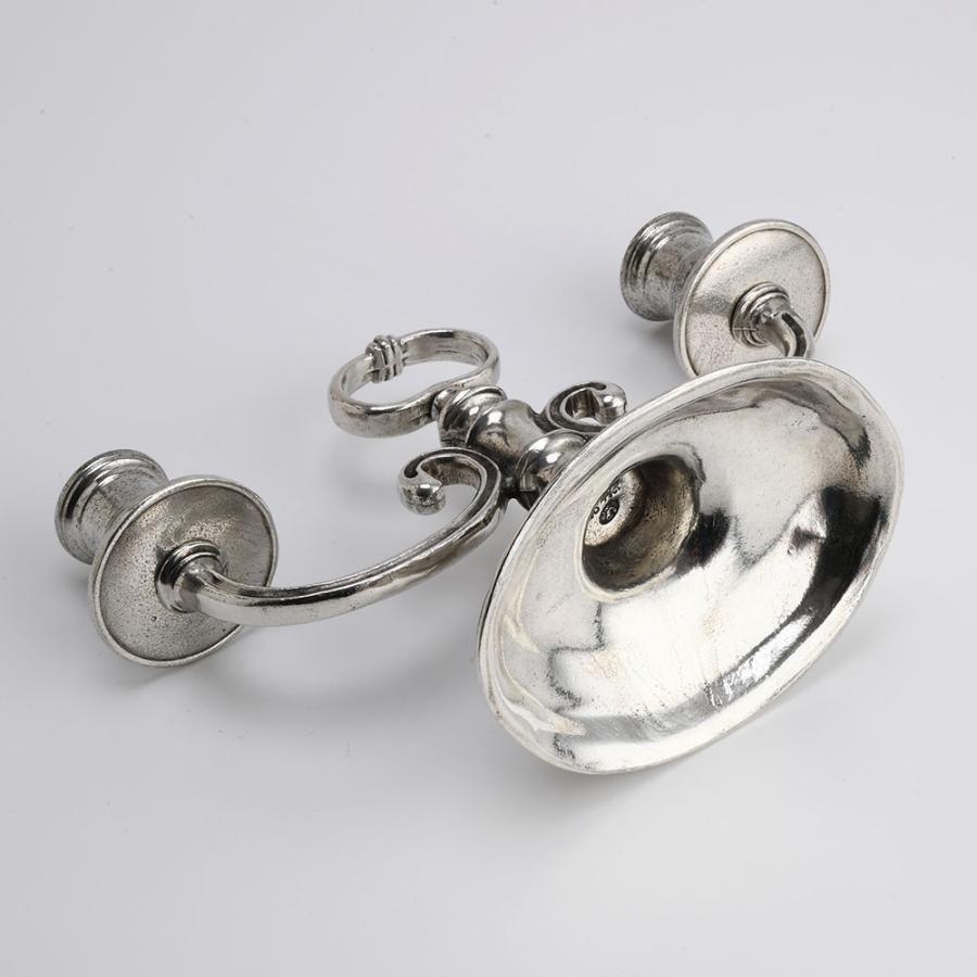 ハンドル付きキャンドル立て　ペア 楽天市場】燭台 錫製品 ローソク立て キャンドルフォルダー