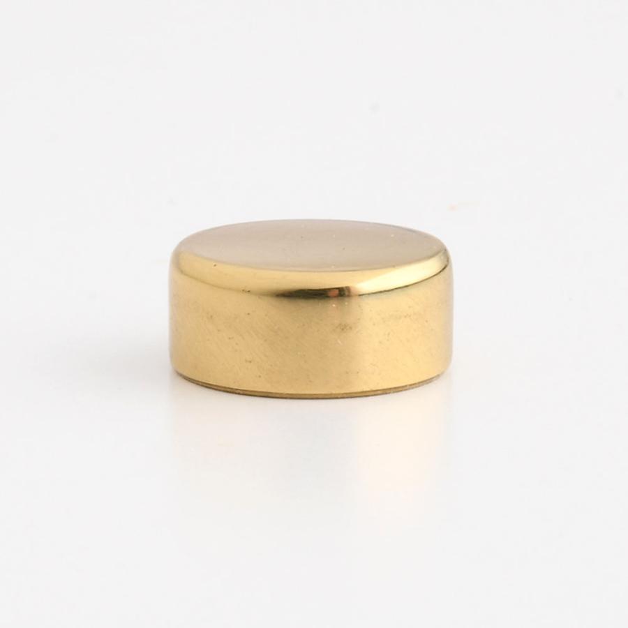 ビスキャップ 真鍮製 真鍮クリアー仕上げ 金色 12mm) ネジ頭を隠す
