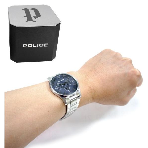 POLICE 腕時計 メンズ ブランド ポリス COURTESY コーテシー ブルー ガンメタリック メンズ腕時計 POLICE｜ginnokura｜03