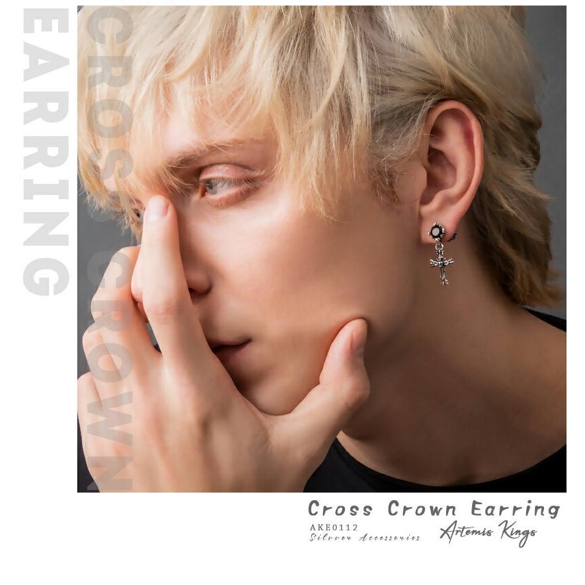 ARTEMIS KINGS クロスピアス(片耳用) 美品 メンズ シルバー925 アルテミスキングス ナンバーワン ピアス 1P 片耳用 シルバー925