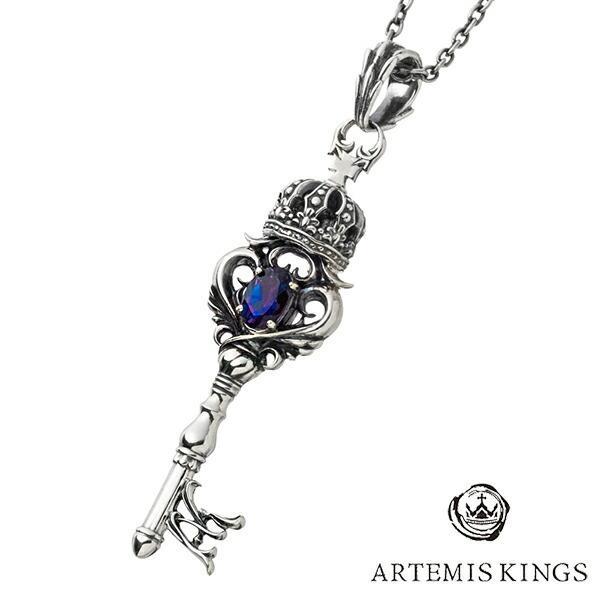 アルテミスキングス ARTEMISKINGS クラウンキーペンダント AKP0122 シルバー925 シルバー チェーン付き ネックレス ペンダント 王冠