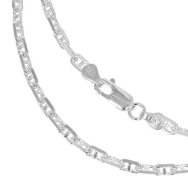 シルバーチェーン 925 ネックレスチェーンのみ アンカーチェーン 50cm