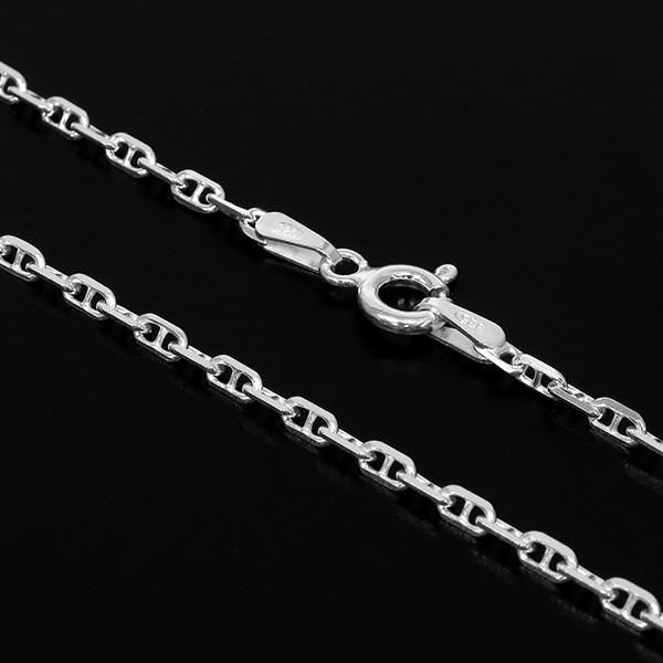 シルバーチェーン 925 ネックレスチェーンのみ アンカーチェーン 40cm 