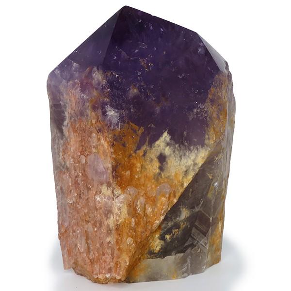 アメジスト ポイント 原石 虹入り 大 約2712g 天然石 パワーストーン