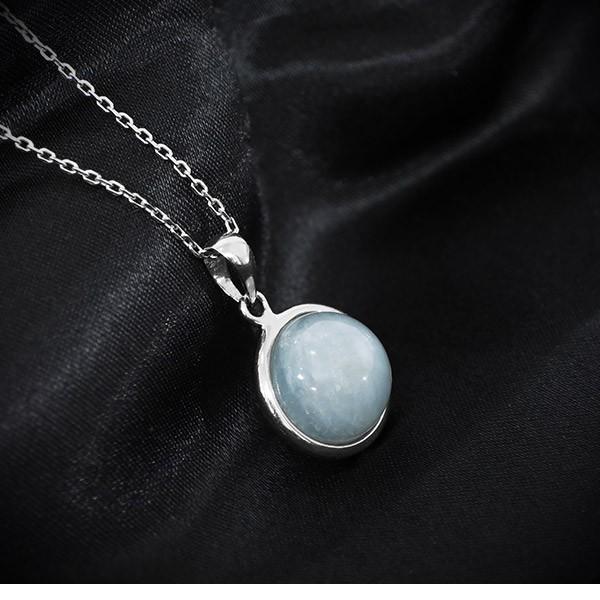 アクアマリン ペンダント 天然石 パワーストーン 誕生石 3月