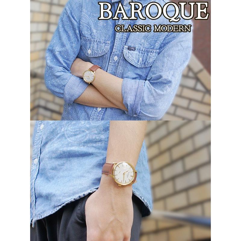 BAROQUE 腕時計 メンズ ブランド バロック VECCHIO ベッキオ ブラウン