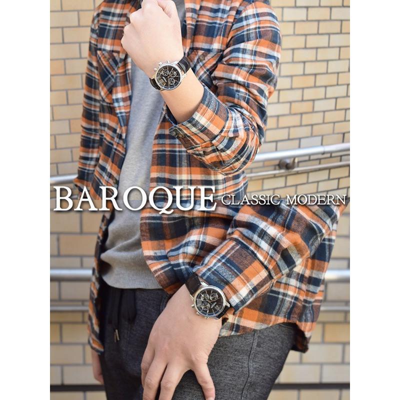 メンズ 腕時計 バロック BA1008S-02B BAROQUE 腕時計 メンズ 自動巻き スケルトン ブランド バロック