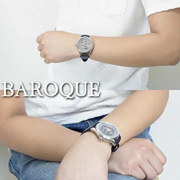 BAROQUE 腕時計 ブランド ウォッチ GENTILE BA3002S-13B ジェンティーレ 時計 メンズ 紳士 かっこいい 自動巻き スケルトン 本革ベルト｜ginnokura｜06