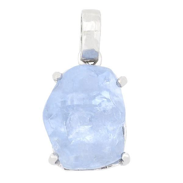ブルーカルサイト ペンダントトップ シルバー ライトパープリッシュブルー 天然石 パワーストーン カルサイト プレゼント