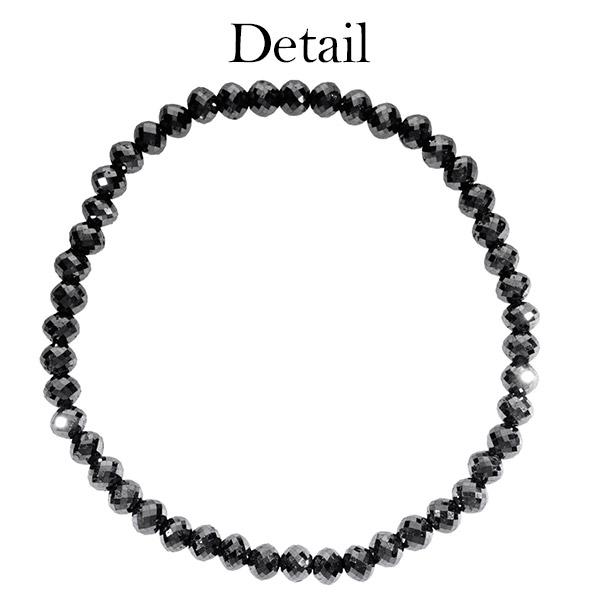 36カラット 天然ブラックダイヤモンド 高品質 ブレスレット 4.5mm 18.5cm ブラックダイヤモンド ダイヤモンド ダイアモンドブレス 天然 プレゼント 爆買の画像