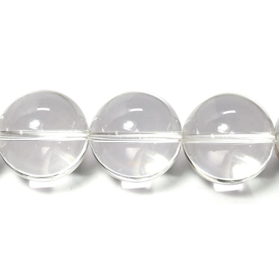 天然石ビーズ 高品質 水晶 20mm 丸玉 1玉売り パワーストーン 粒売り