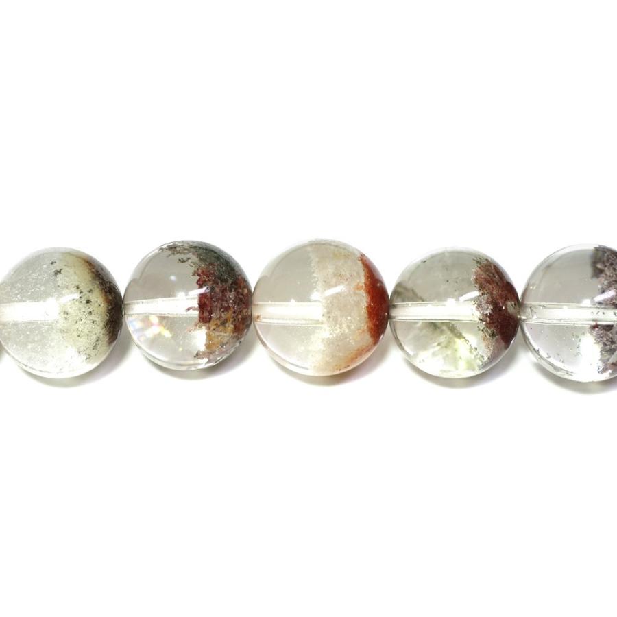 天然石ビーズ ガーデンクォーツ 13mm 丸玉 1玉売り