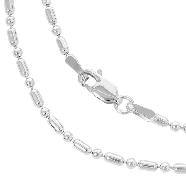 シルバーチェーン 925 ネックレスチェーンのみ オーバルボール 60cm 幅