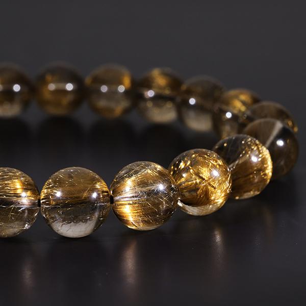 ブラウンルチルブレスレット ガーデンの入っていない美しいブラウンルチル】ブラウンルチル