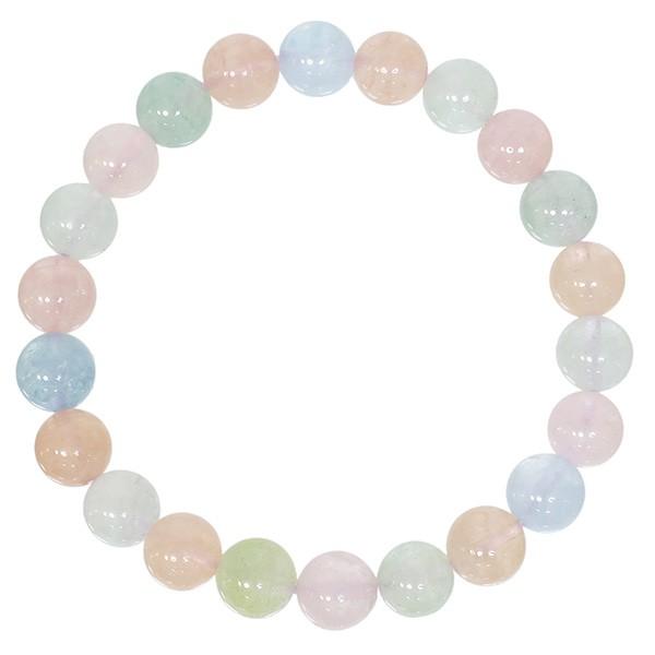 ベリル ミックス ブレスレット 8.5mm 17.5cm メンズM レディースL