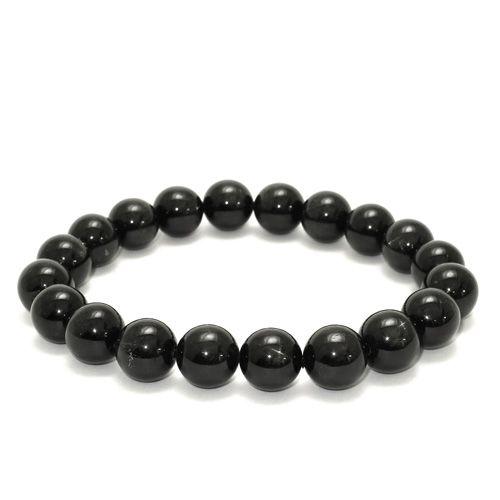 ブラックスター ブレスレット 10mm 18.5cm 天然石 パワーストーン 