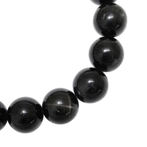 ブラックスター ブレスレット 9.5mm 17cm 天然石 パワーストーン