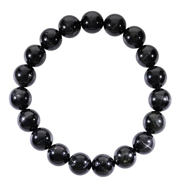 ブラックスター ブレスレット 10mm 18cm 天然石 パワーストーン ダイ 